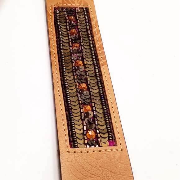 {Chico’s} Embellished Leather Belt - Picture 11 of 16